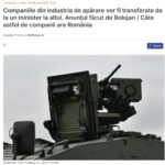 Pot specialistii csia să se implice în noul proiect de transfer al unor capacități de productie de aparare în subordinea M.Ap.N.?