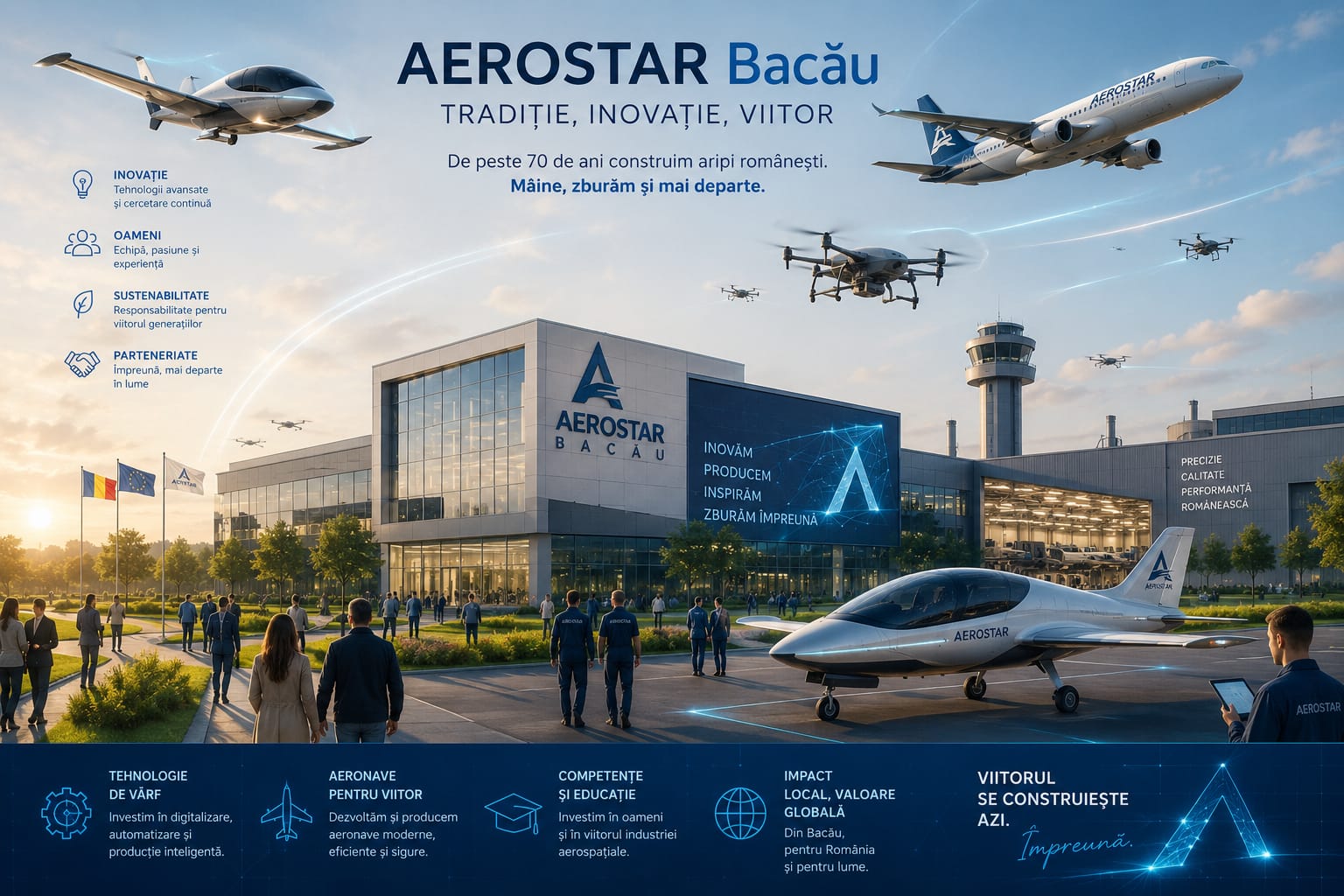Read more about the article INDUSTRIA DE APĂRARE REDIVIVUS – SC AEROSTAR SA BACĂU, între trecut si viitor!