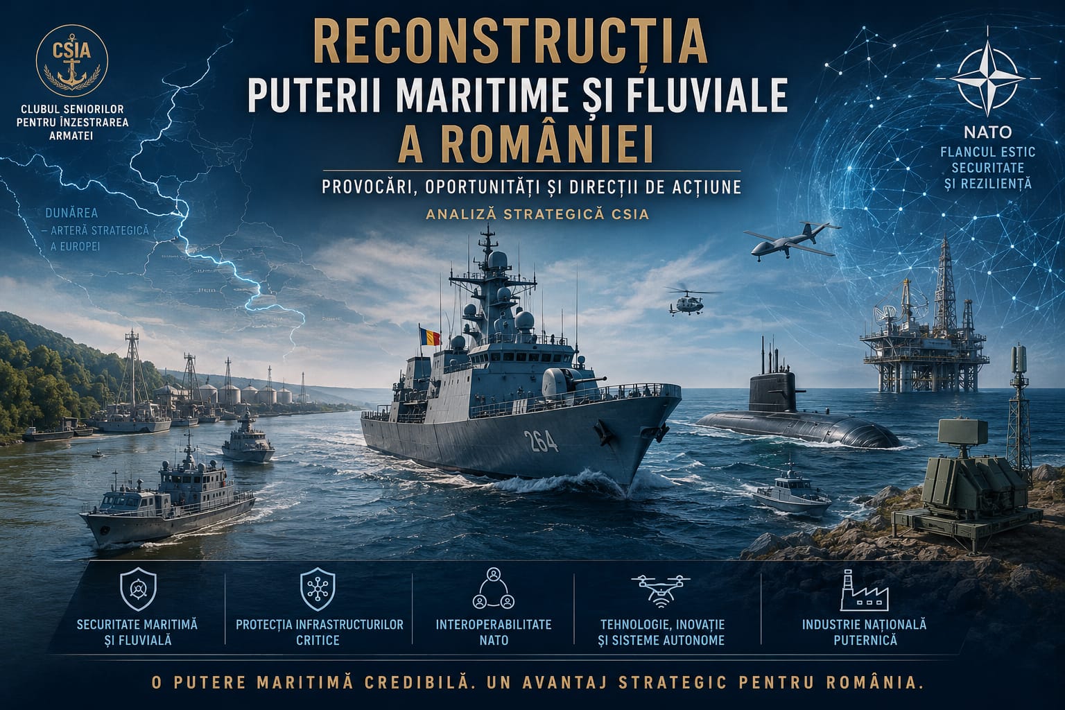 Read more about the article RECONSTRUCȚIA PUTERII MARITIME ȘI FLUVIALE A ROMÂNIEI – Provocări, oportunități și direcții de acțiune